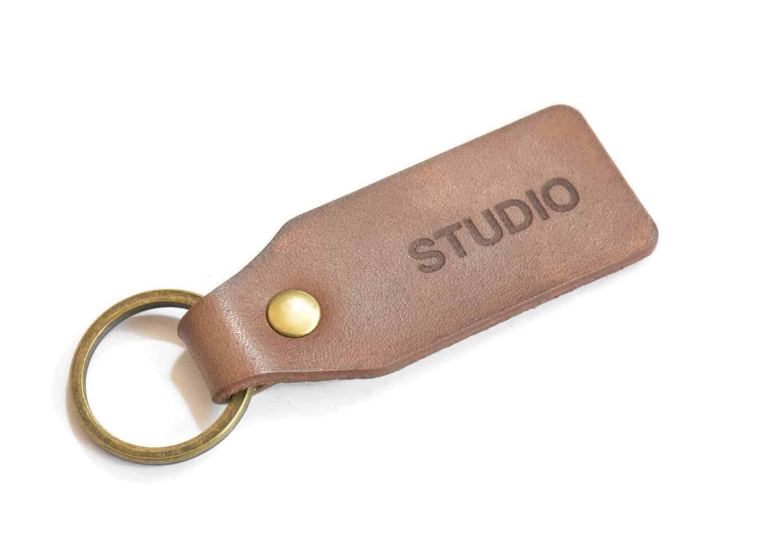 Leather key tag TA 035-1