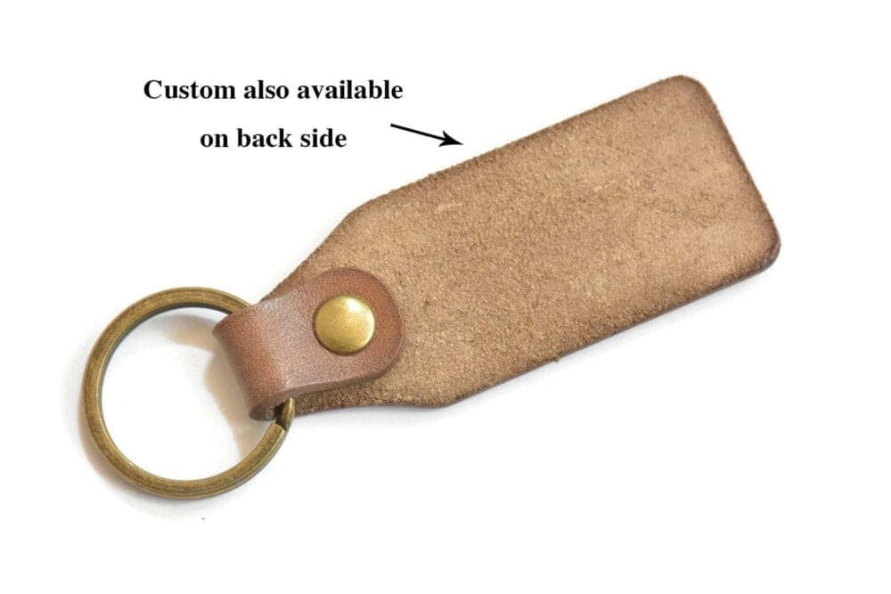 Leather key tag TA 035 TAleatherworks Handmade Leather