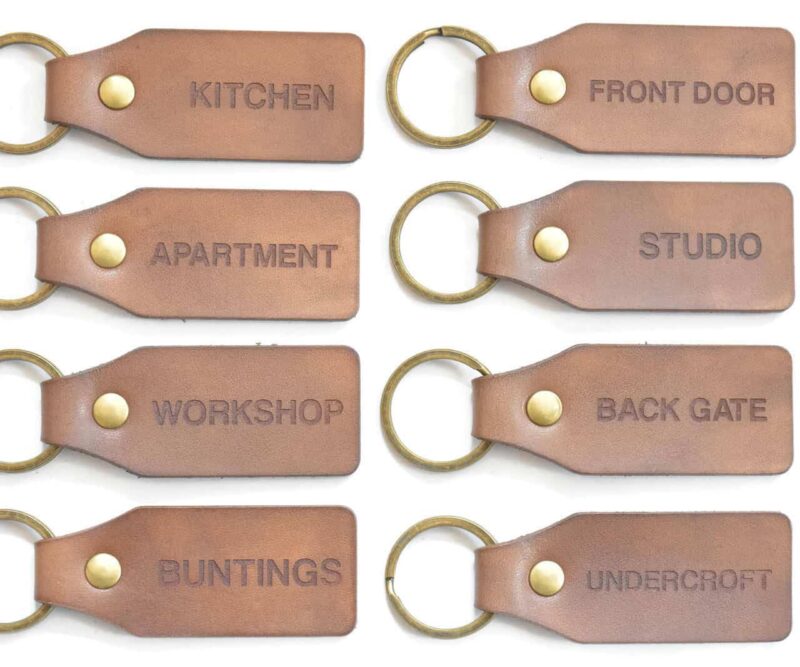 Leather key tag TA 035-8
