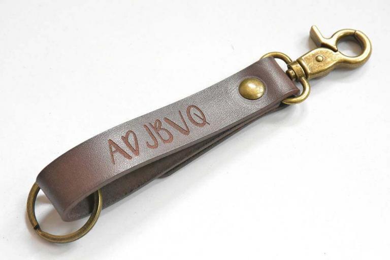 leather keychain ta-029-3
