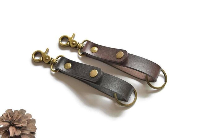 leather keychain ta-029-4