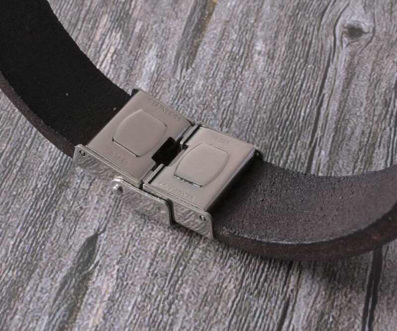 Leather bracelet personalized TA-041-1