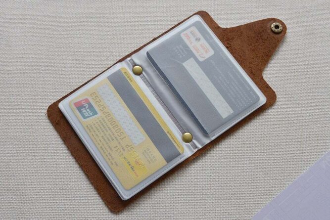Leather credit card holder TA 051-2